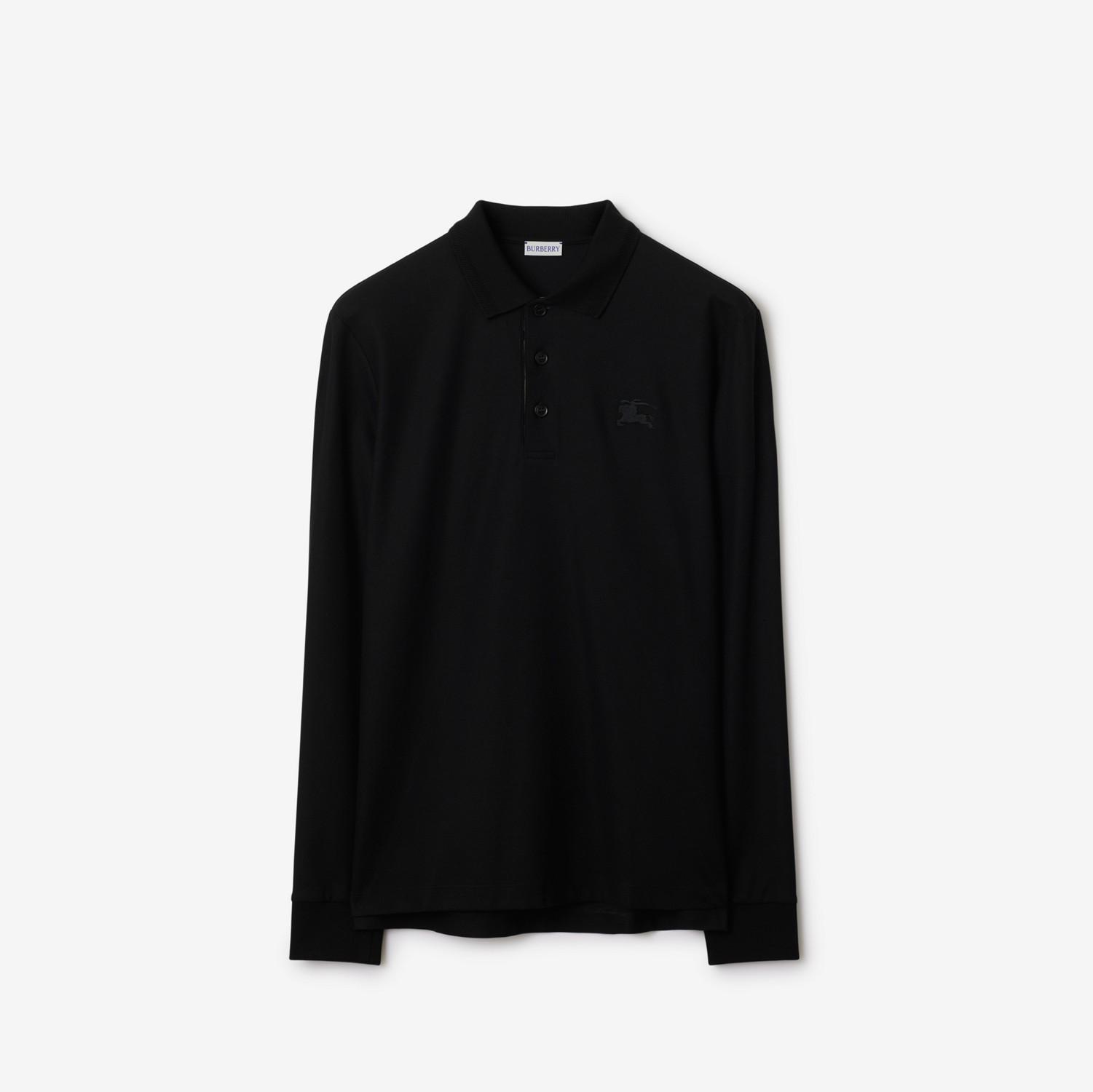 Long-sleeve Cotton Polo Shirt by BURBERRY