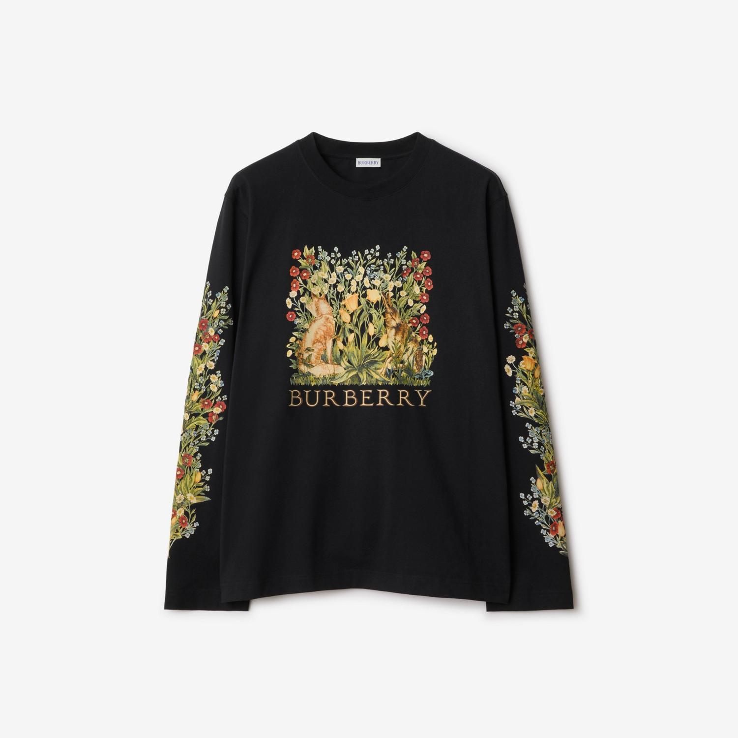 Long-sleeve Forest Cotton T-shirt by BURBERRY