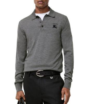 Long-sleeve Knight Wool Polo Shirt by BURBERRY