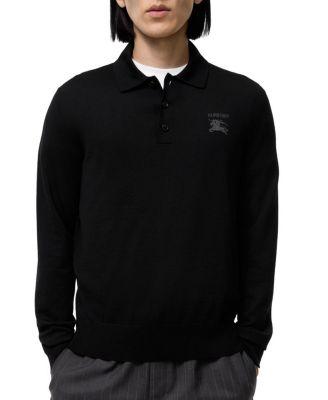 Long-sleeve Knight Wool Polo Shirt by BURBERRY