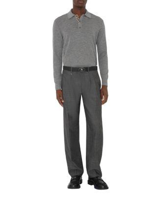 Long-sleeve Wool Polo Shirt by BURBERRY