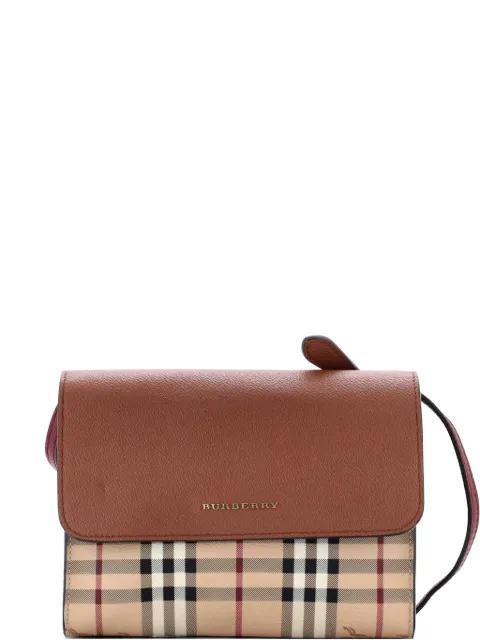 Loxley Haymarket Coated Canvas and Leather Small crossbody bag by BURBERRY 