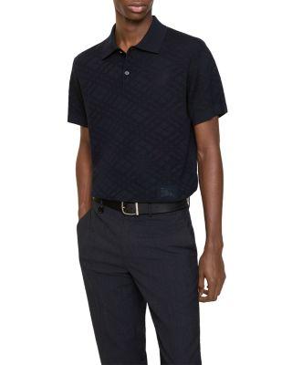 Marcus Check Wool Polo Shirt by BURBERRY
