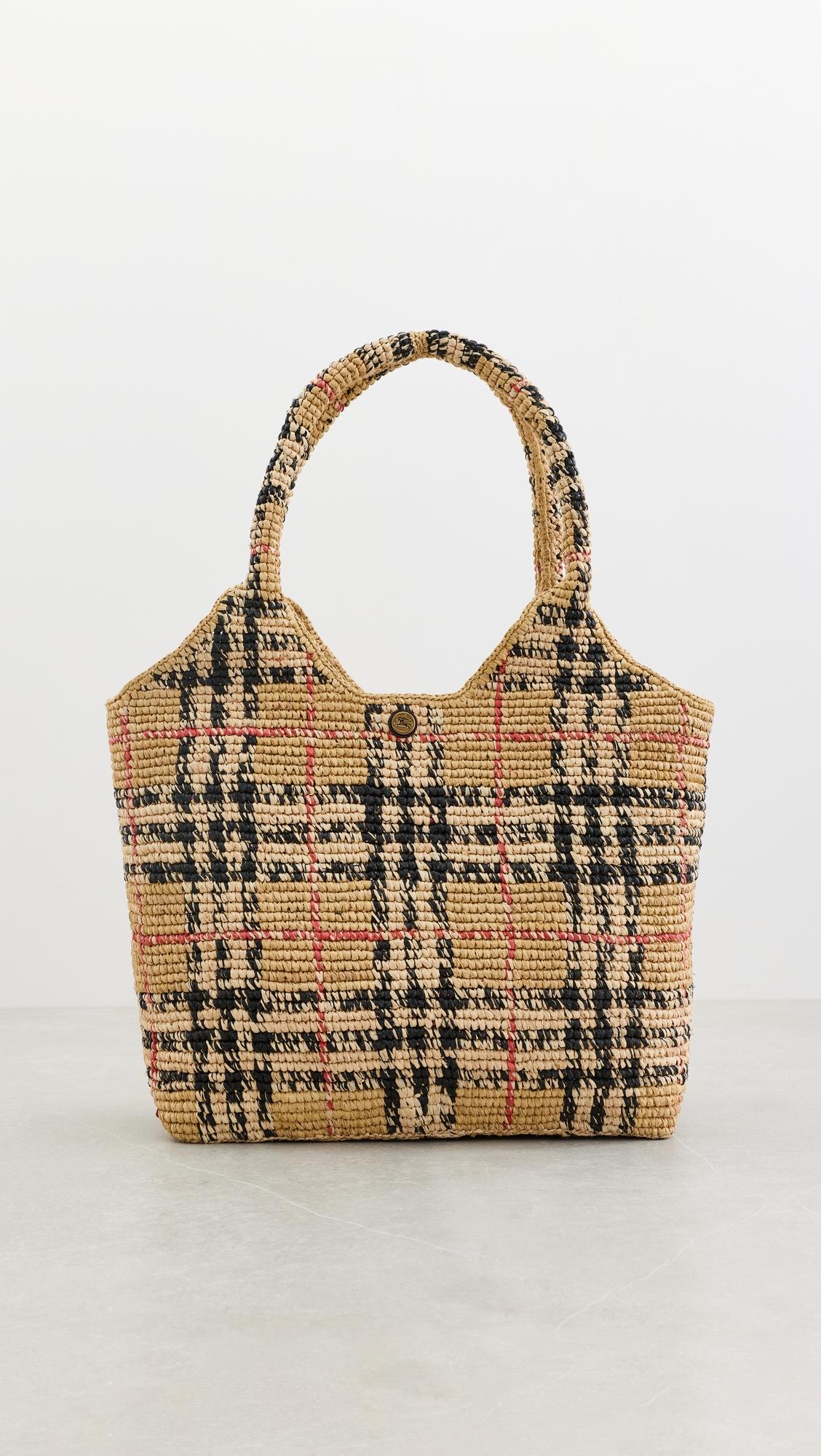 Margate Medium Raffia Tote Bag by BURBERRY