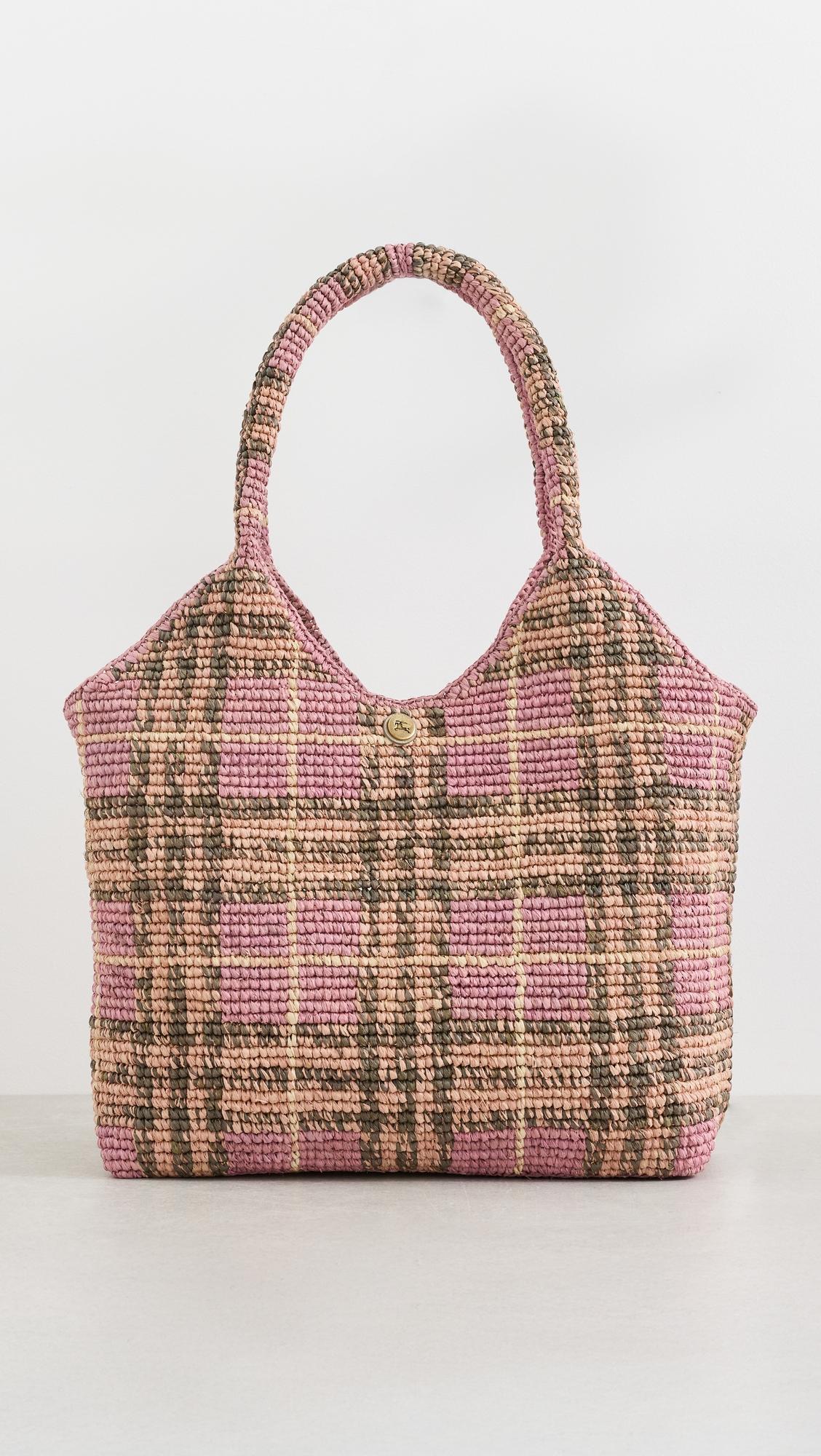 Margate Small Raffia Tote Bag by BURBERRY