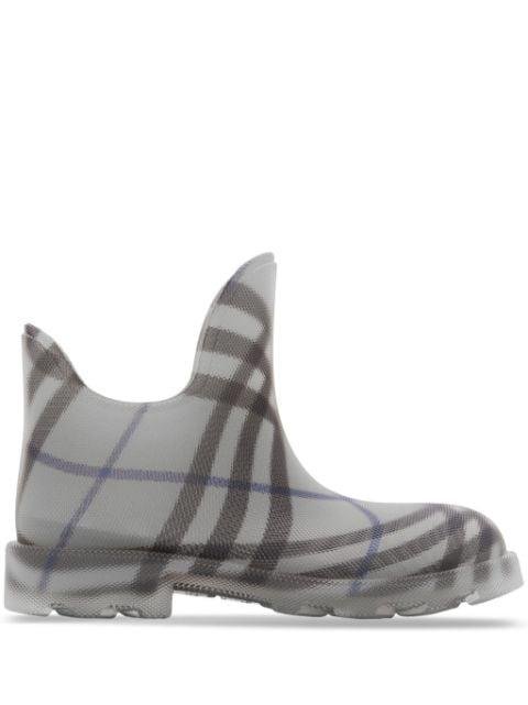 Marsh checked rubber ankle boots by BURBERRY