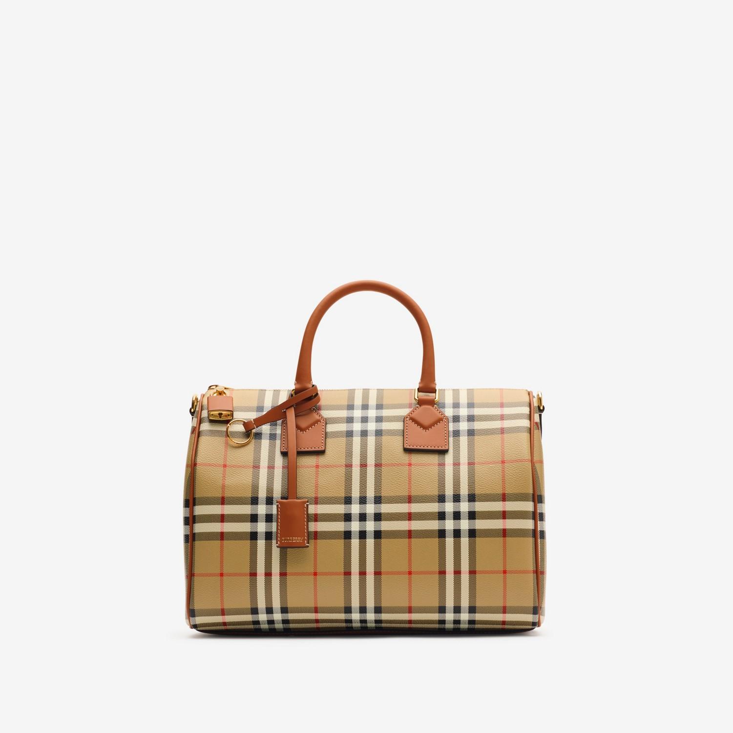 Medium Check Bowling Bag by BURBERRY
