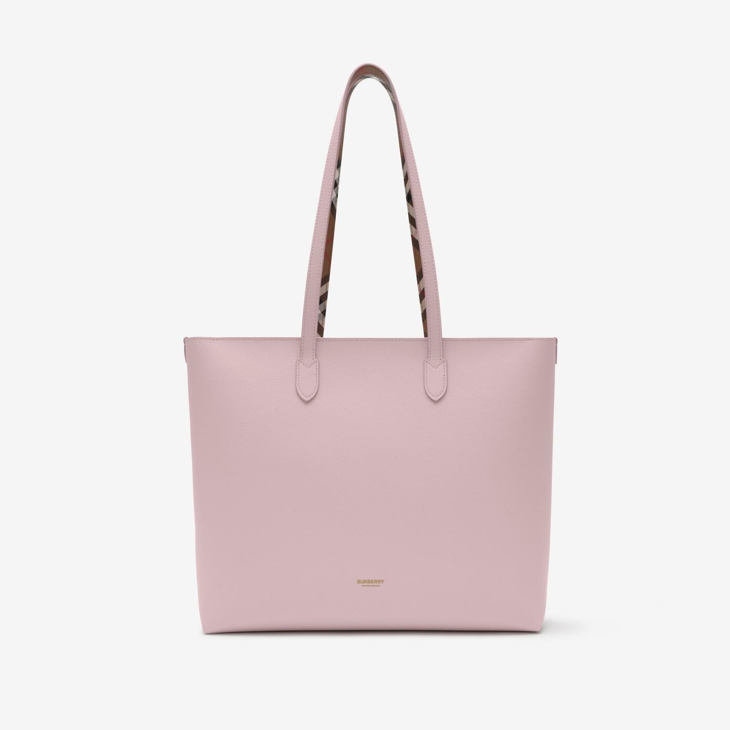 Medium Check-lined Tote by BURBERRY