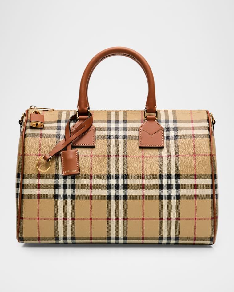 Medium Coated Check Bowling Shoulder Bag by BURBERRY
