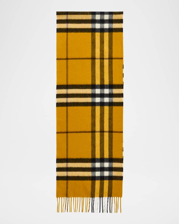 Men's Cashmere Giant Brights Check Scarf by BURBERRY