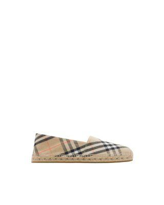 Men's Check Mews Espadrilles by BURBERRY