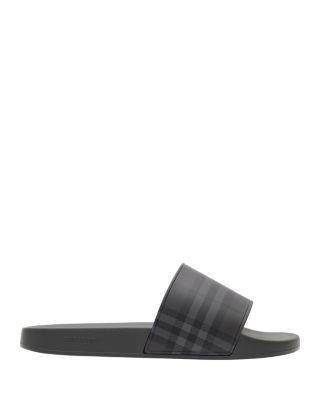 Men's Furley Vintage Check Slide Sandals by BURBERRY