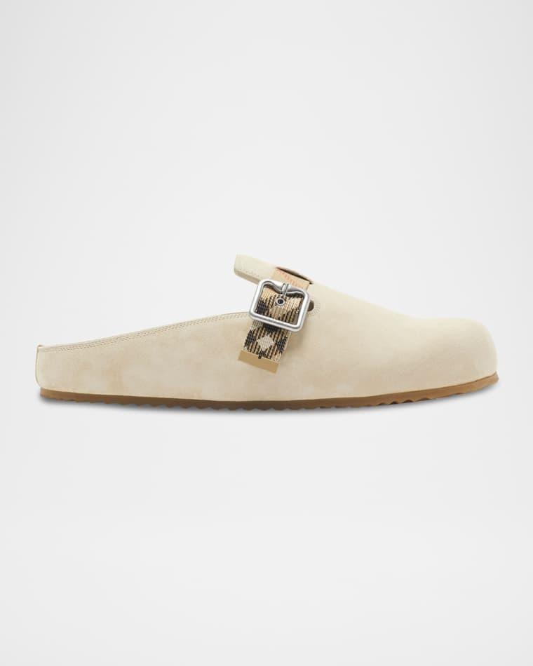 Men's Urchin Suede Clogs by BURBERRY