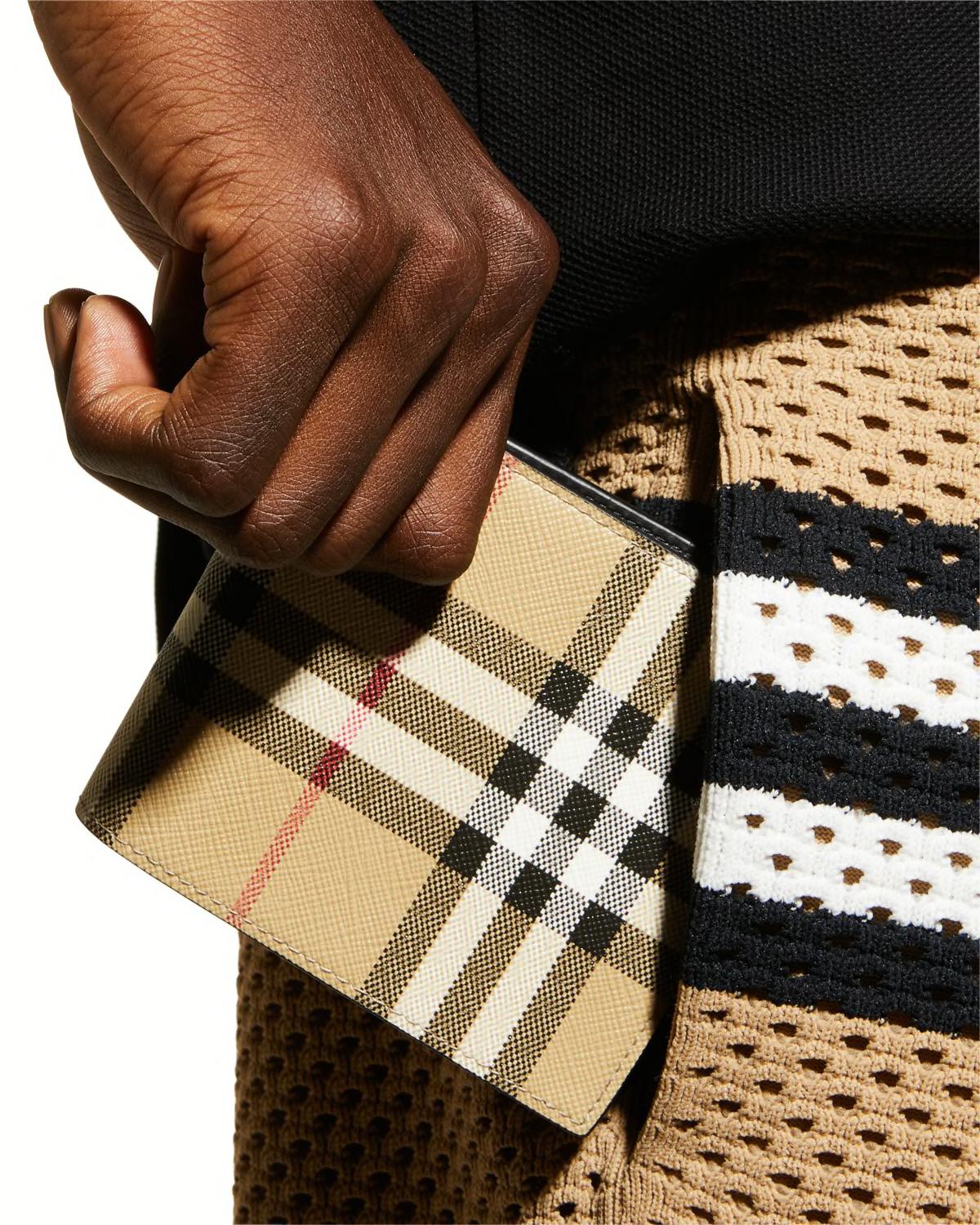Men's Vintage Check Billfold Wallet by BURBERRY