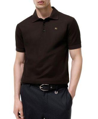 Metal Knight Cotton Polo Shirt by BURBERRY