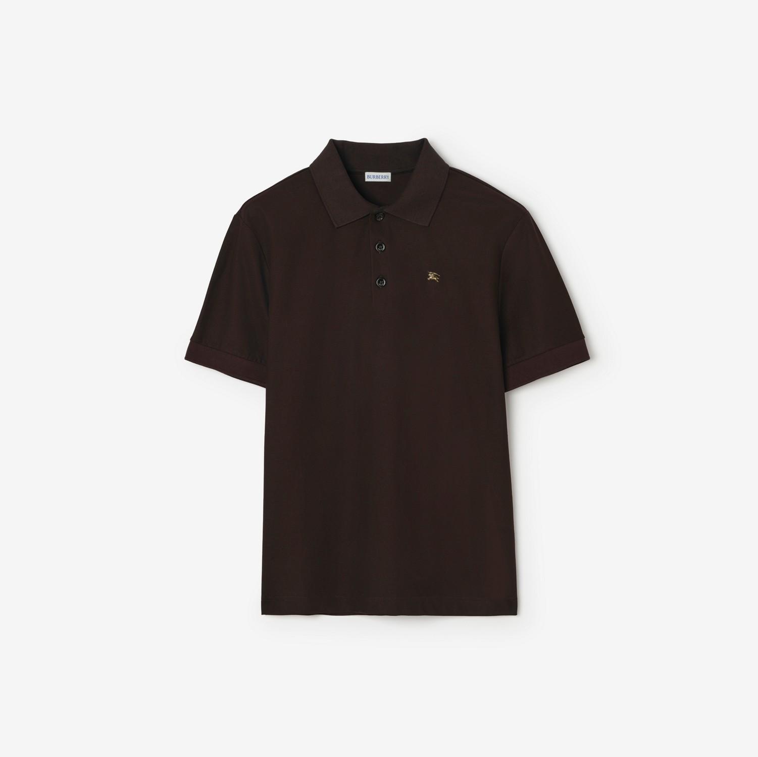 Metal Knight Cotton Polo Shirt by BURBERRY