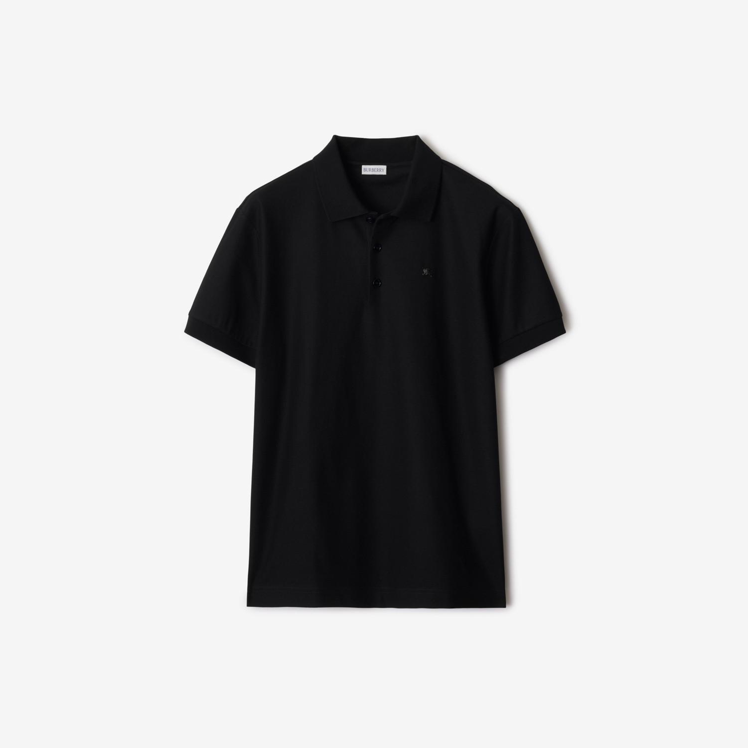 Metal Knight Cotton Polo Shirt by BURBERRY