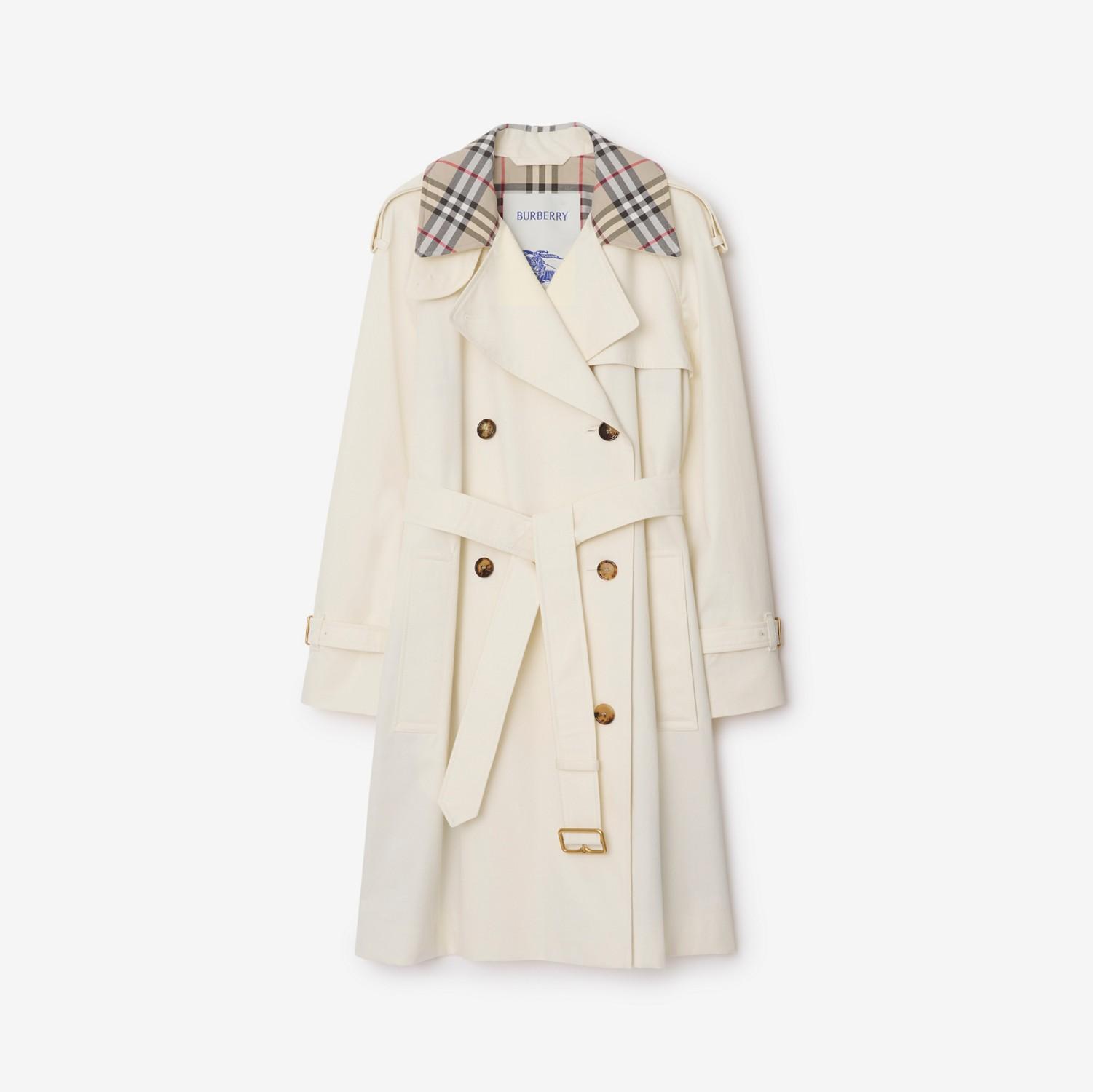 Mid-length Check Collar Castleford Trench Coat by BURBERRY