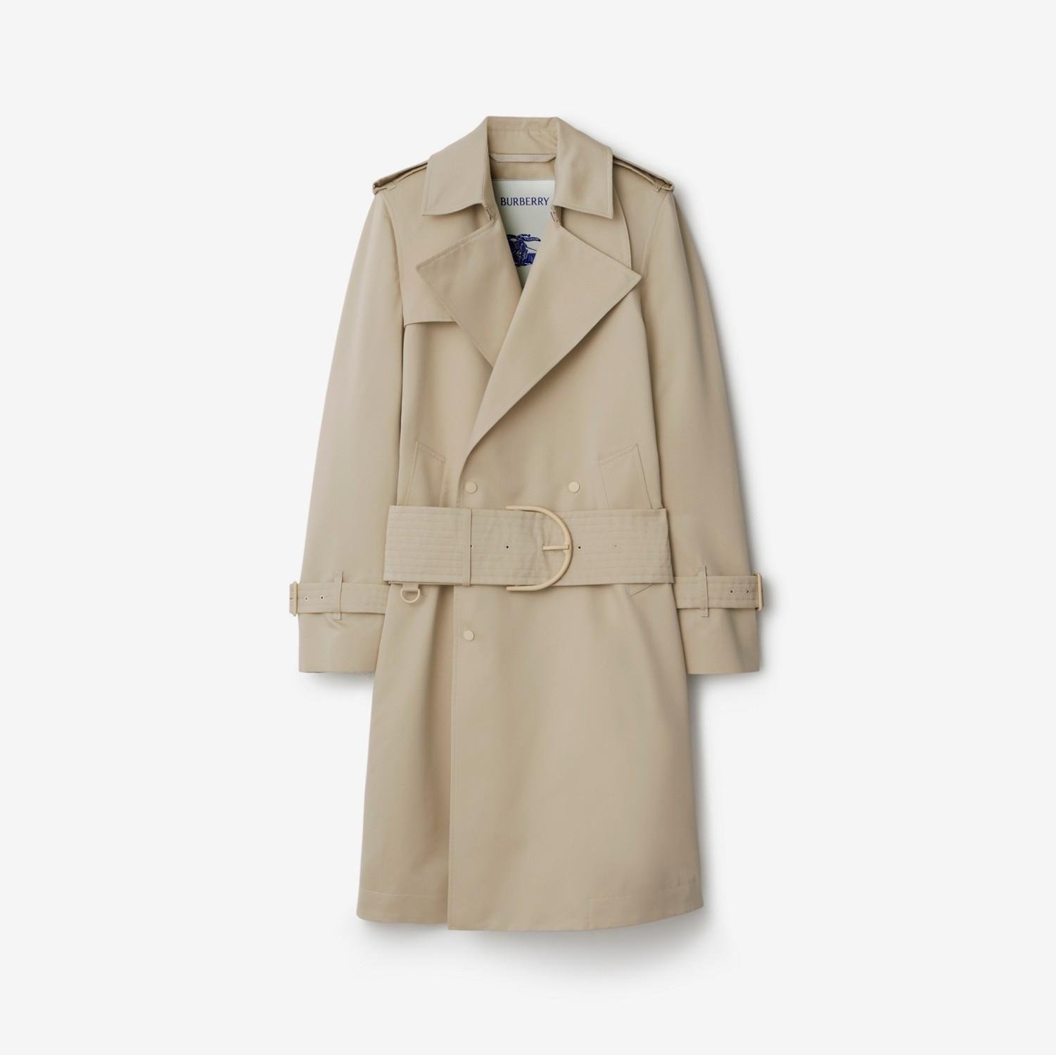 Mid-length Cotton Silk Trench Coat by BURBERRY