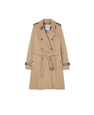 Mid-length Gabardine Kensington Trench Coat by BURBERRY