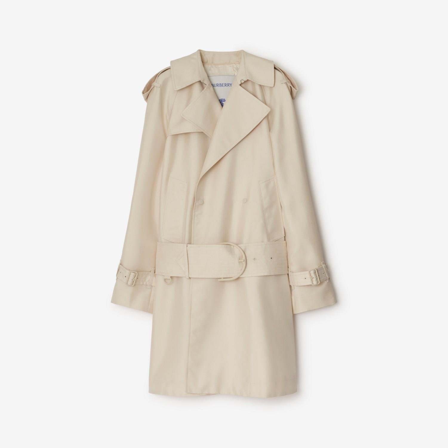 Mid-length Silk Blend Trench Coat by BURBERRY