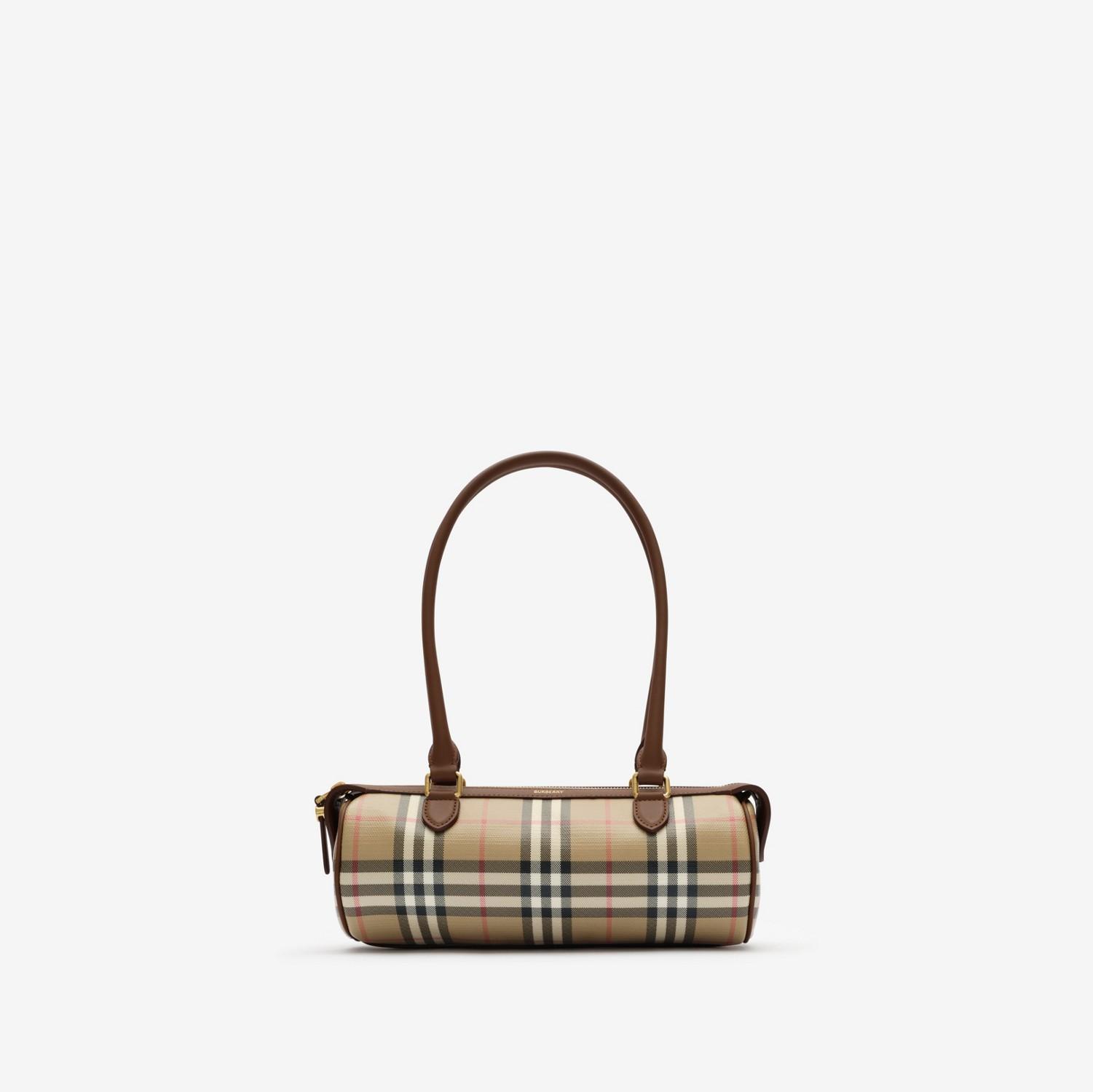 Mini Check Barrel Bag by BURBERRY