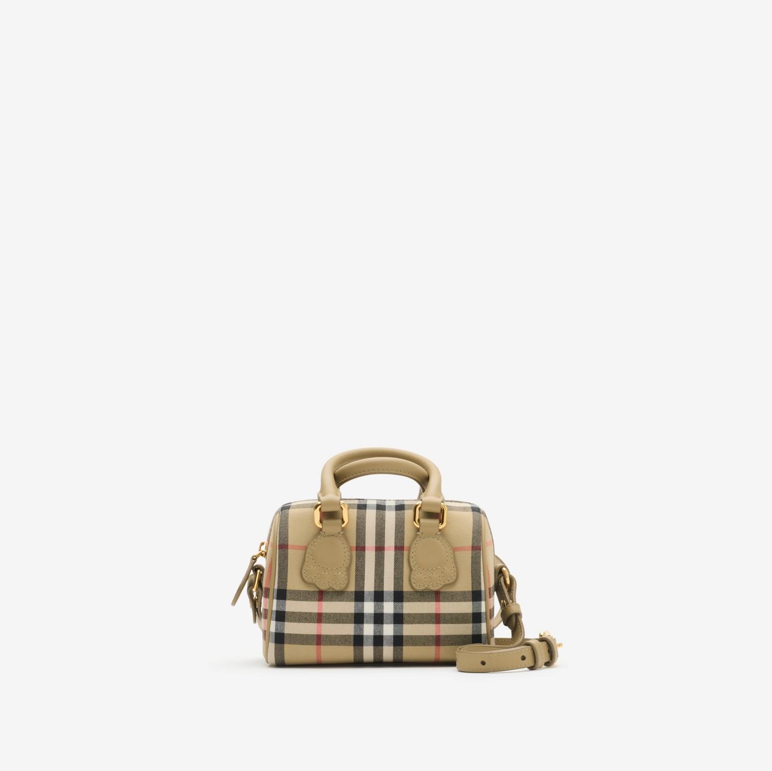 Mini Check Bowling Bag by BURBERRY