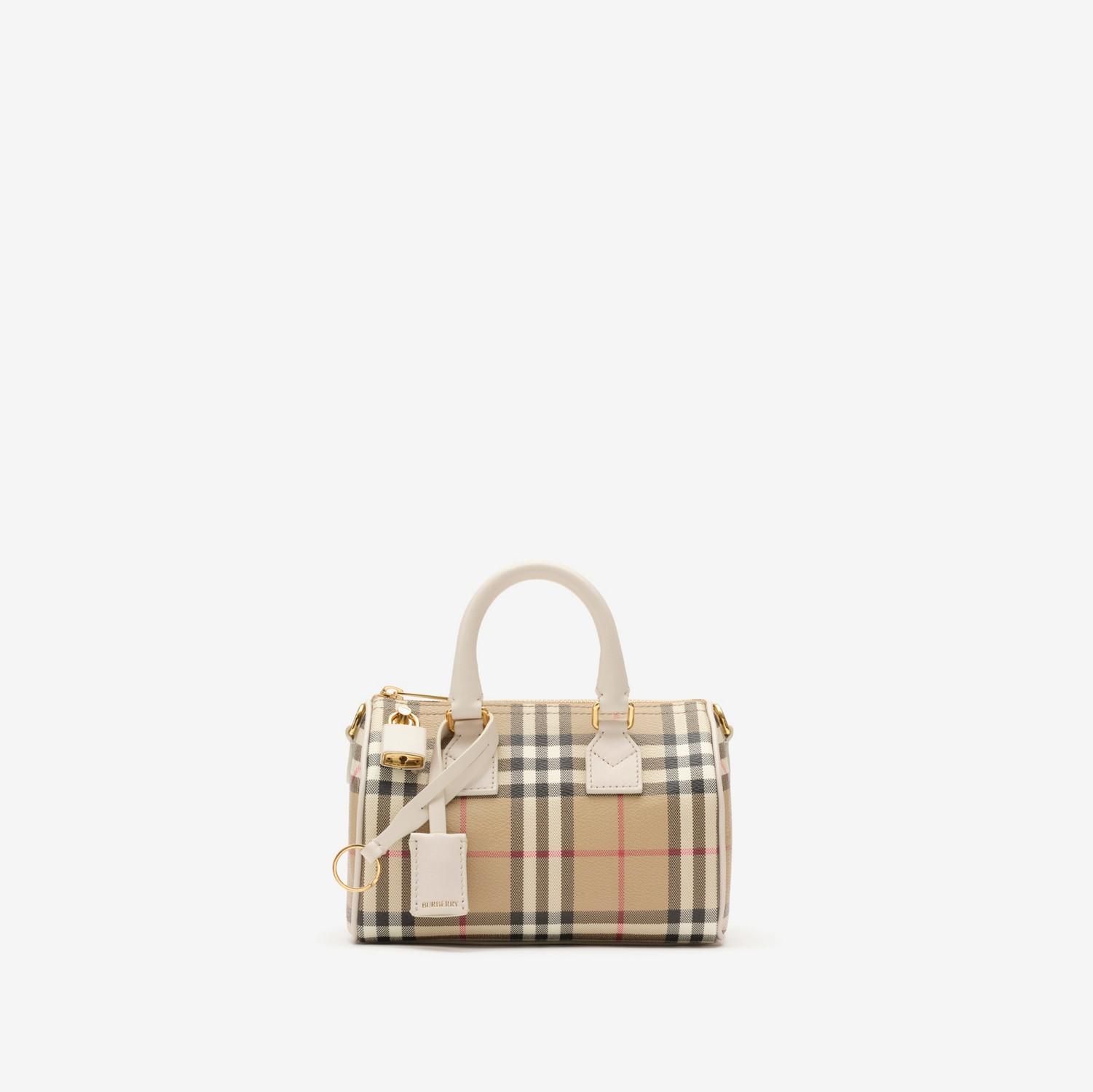 Mini Check Bowling Bag by BURBERRY