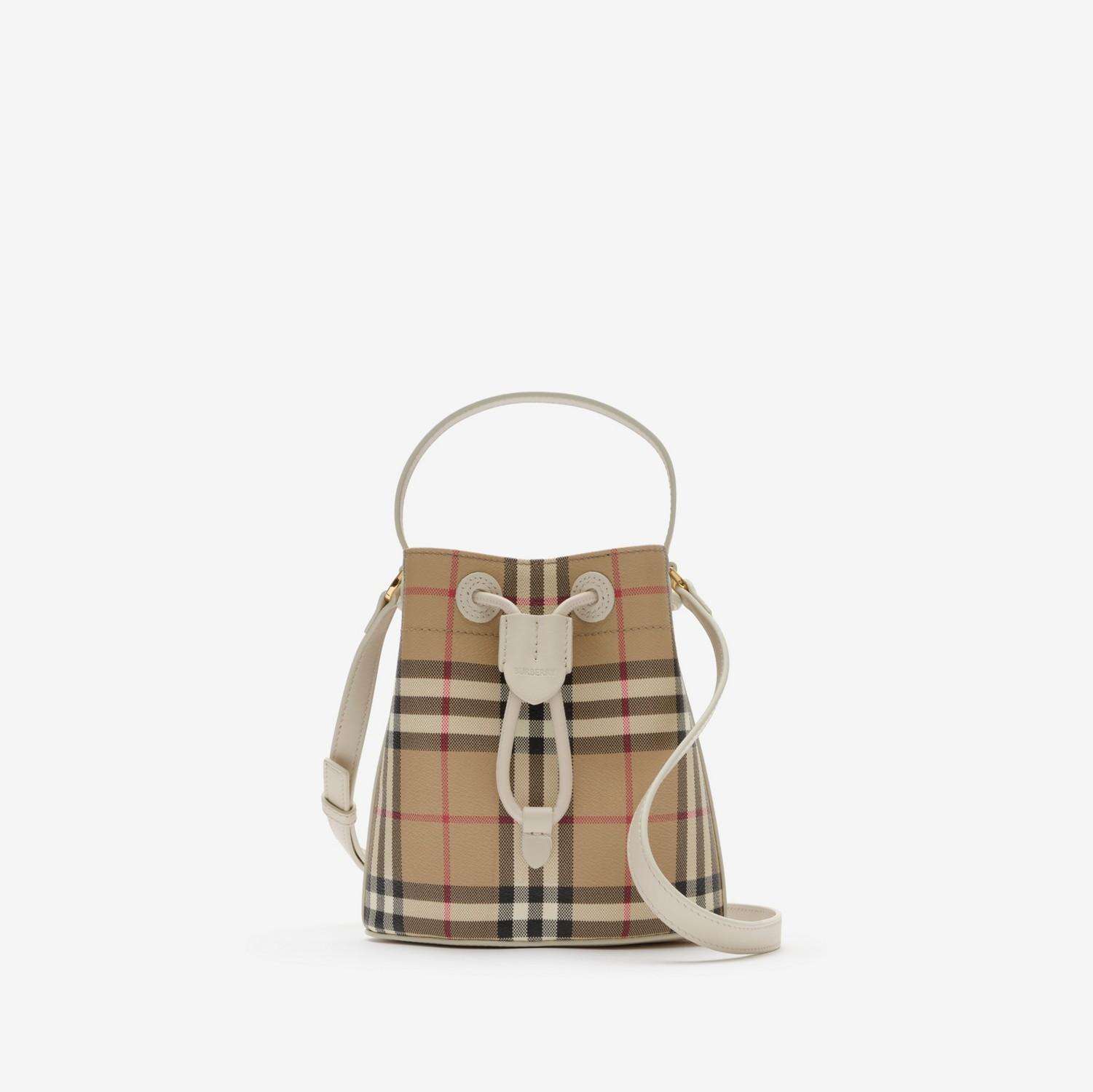 Mini Check Bucket Bag by BURBERRY