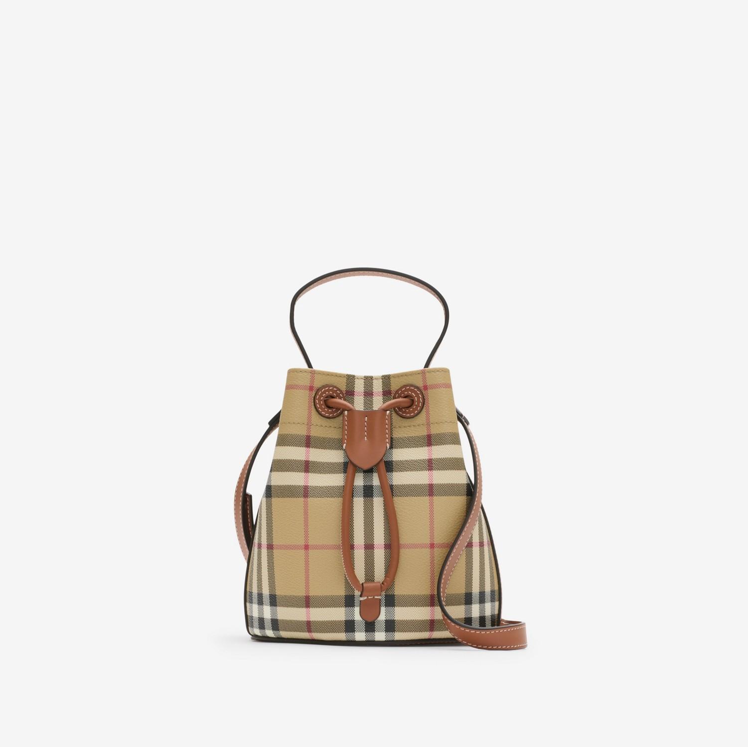 Mini Check Bucket Bag by BURBERRY
