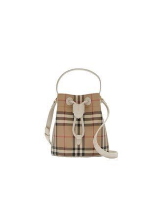 Mini Check Bucket Bag by BURBERRY