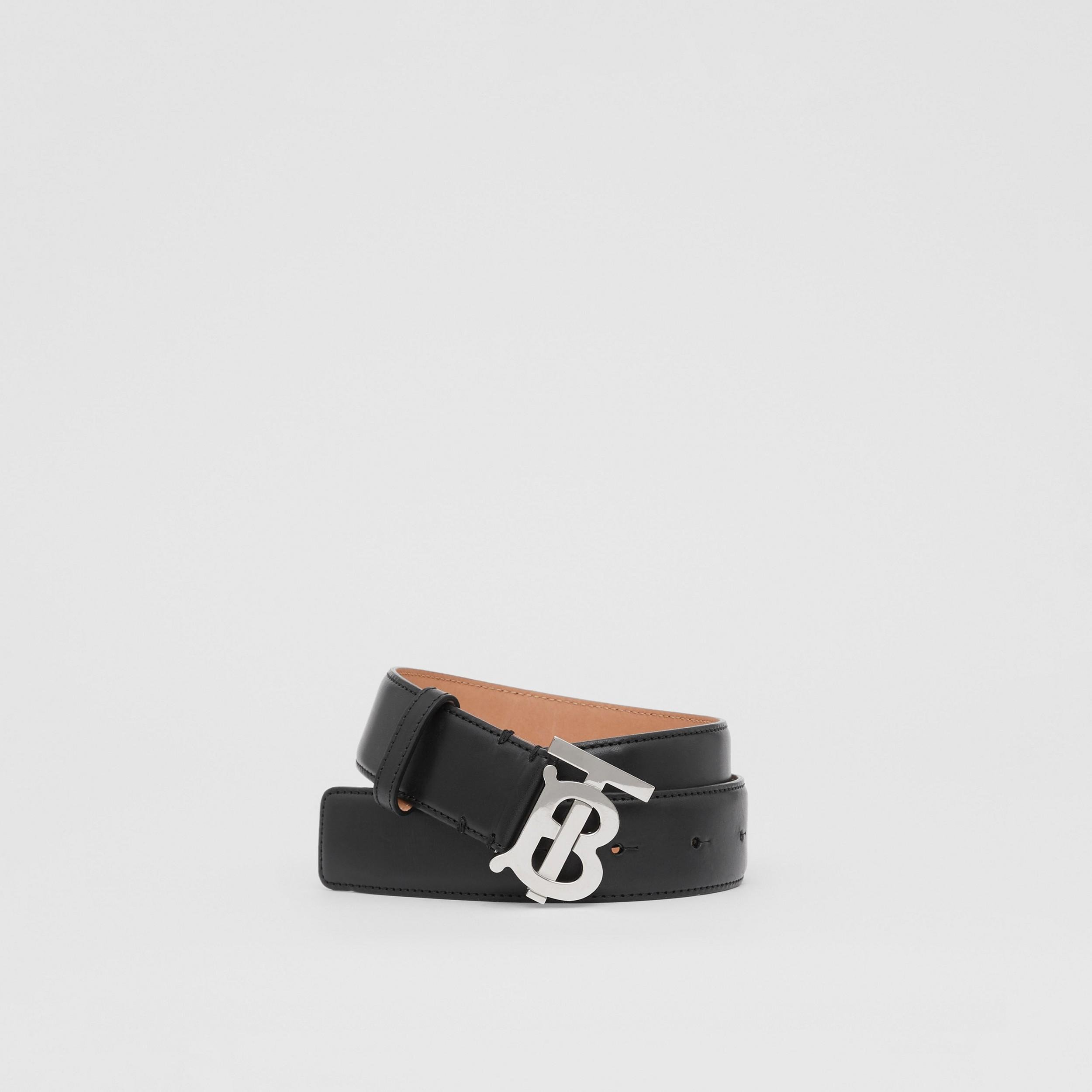 Monogram Motif Leather Belt by BURBERRY