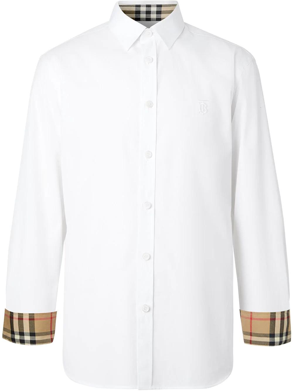 Monogram Motif slim-fit shirt by BURBERRY