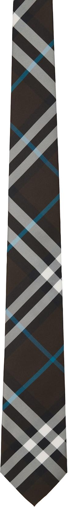 Multicolor Check Silk Tie by BURBERRY