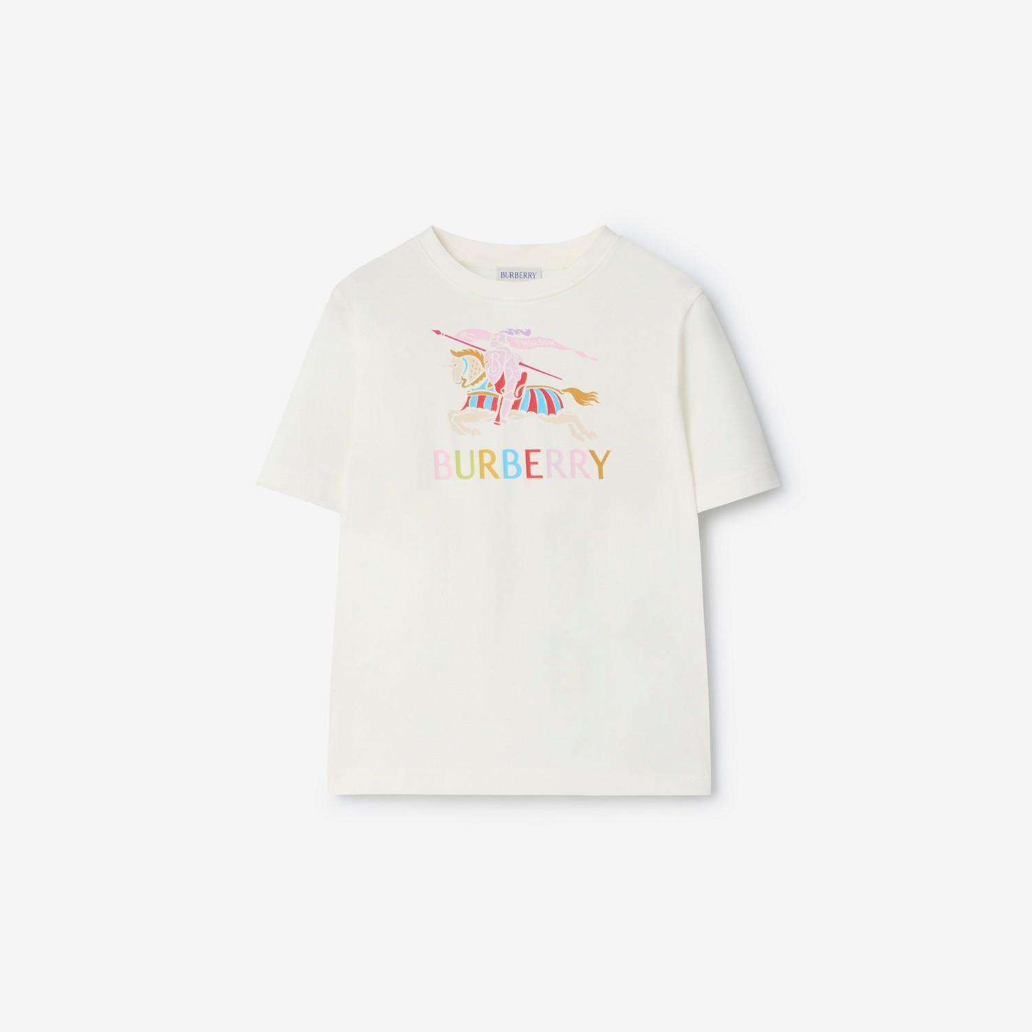 Multicolour Knight Cotton T-shirt by BURBERRY