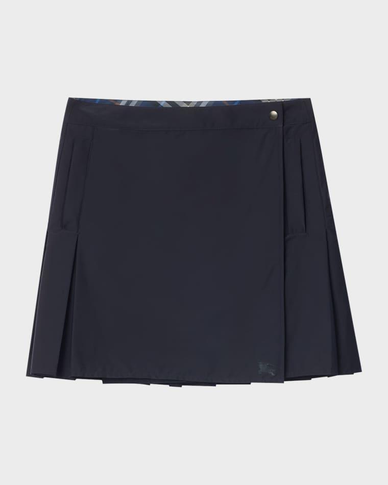 Nadina Pleated Mini Wrap Skirt by BURBERRY