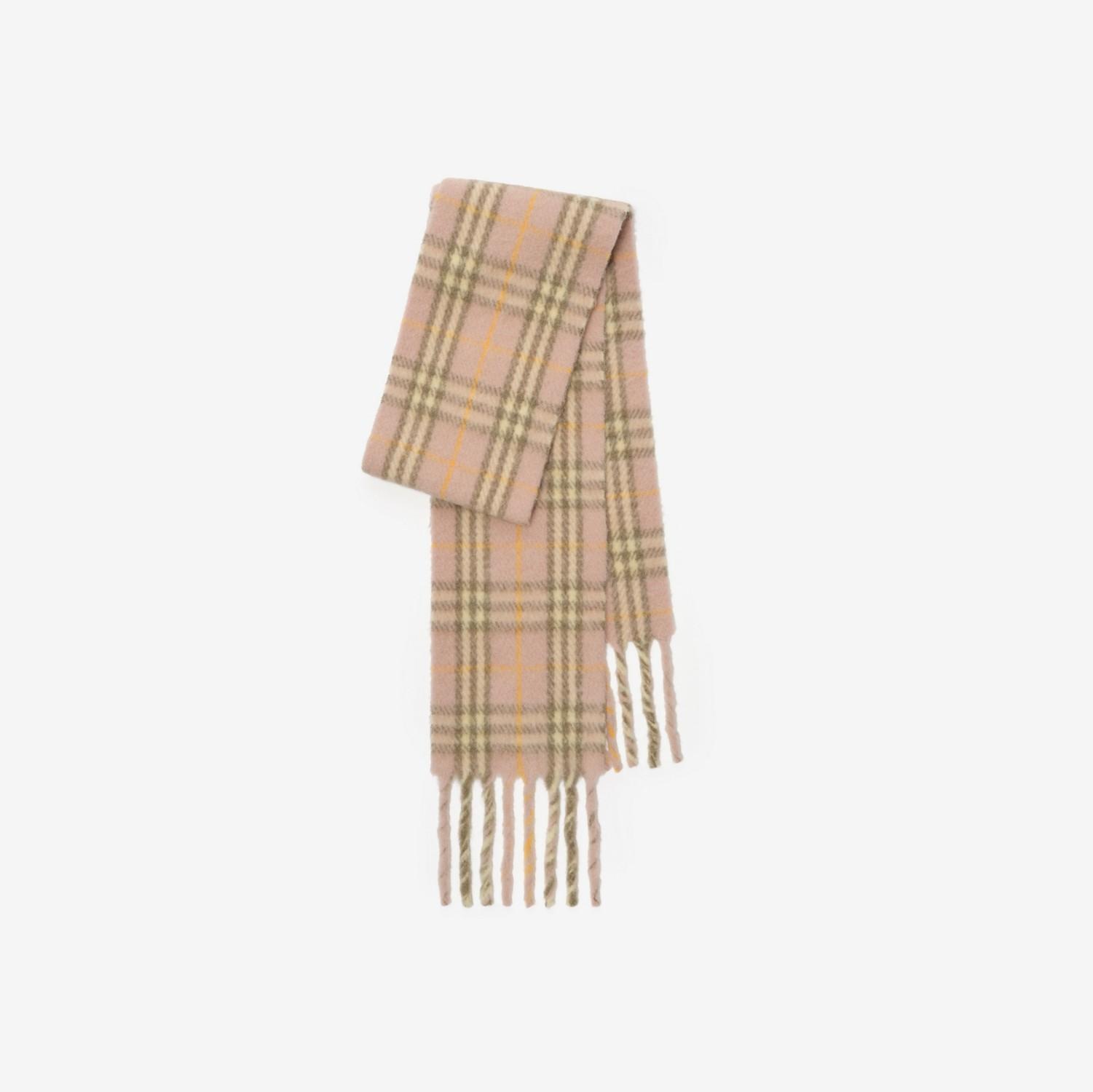 Narrow Check Alpaca Wool Blend Scarf by BURBERRY