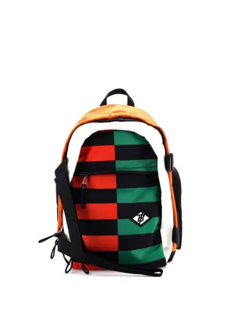 Nevis Colorblock Econyl Large backpack by BURBERRY 