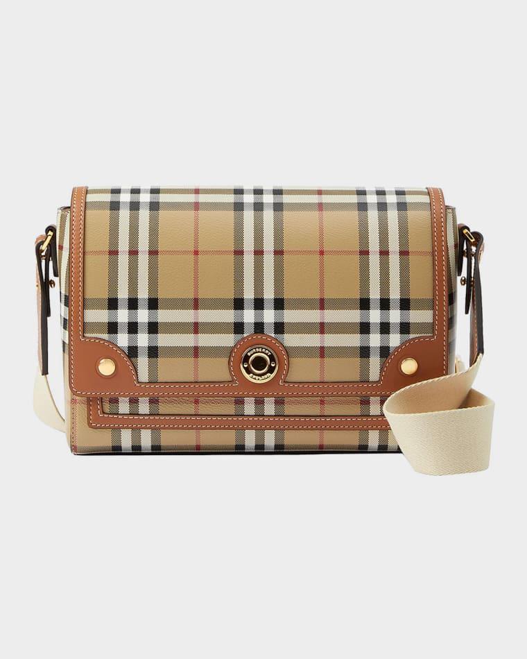 Note Coated Check Crossbody Bag by BURBERRY