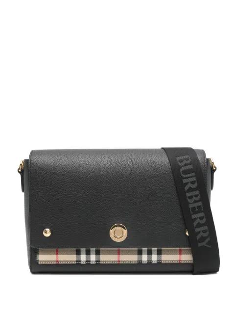 Note checked shoulder bag by BURBERRY
