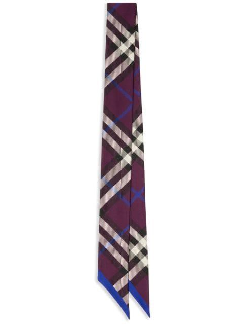 Nova Check silk scarf by BURBERRY