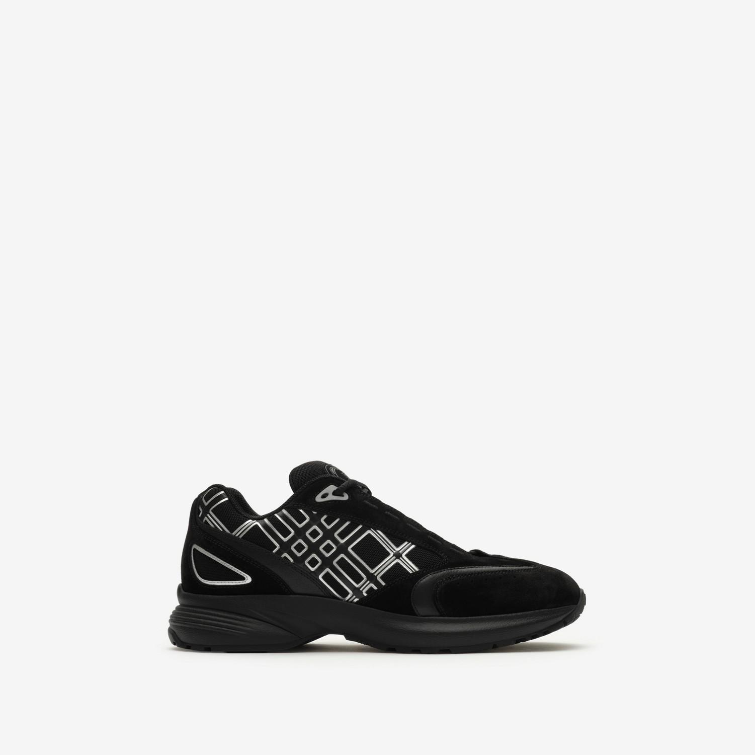 Nylon, Suede and Leather Eclipse Sneakers by BURBERRY