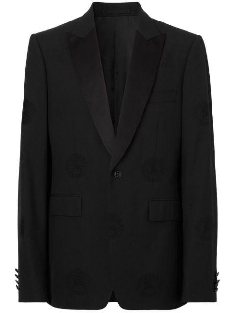 Oak Leaf Crest jacquard tuxedo jacket by BURBERRY