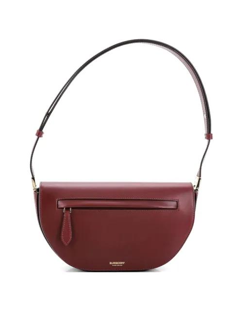 Olympia Flap Bag Leather Small shoulder bag by BURBERRY 