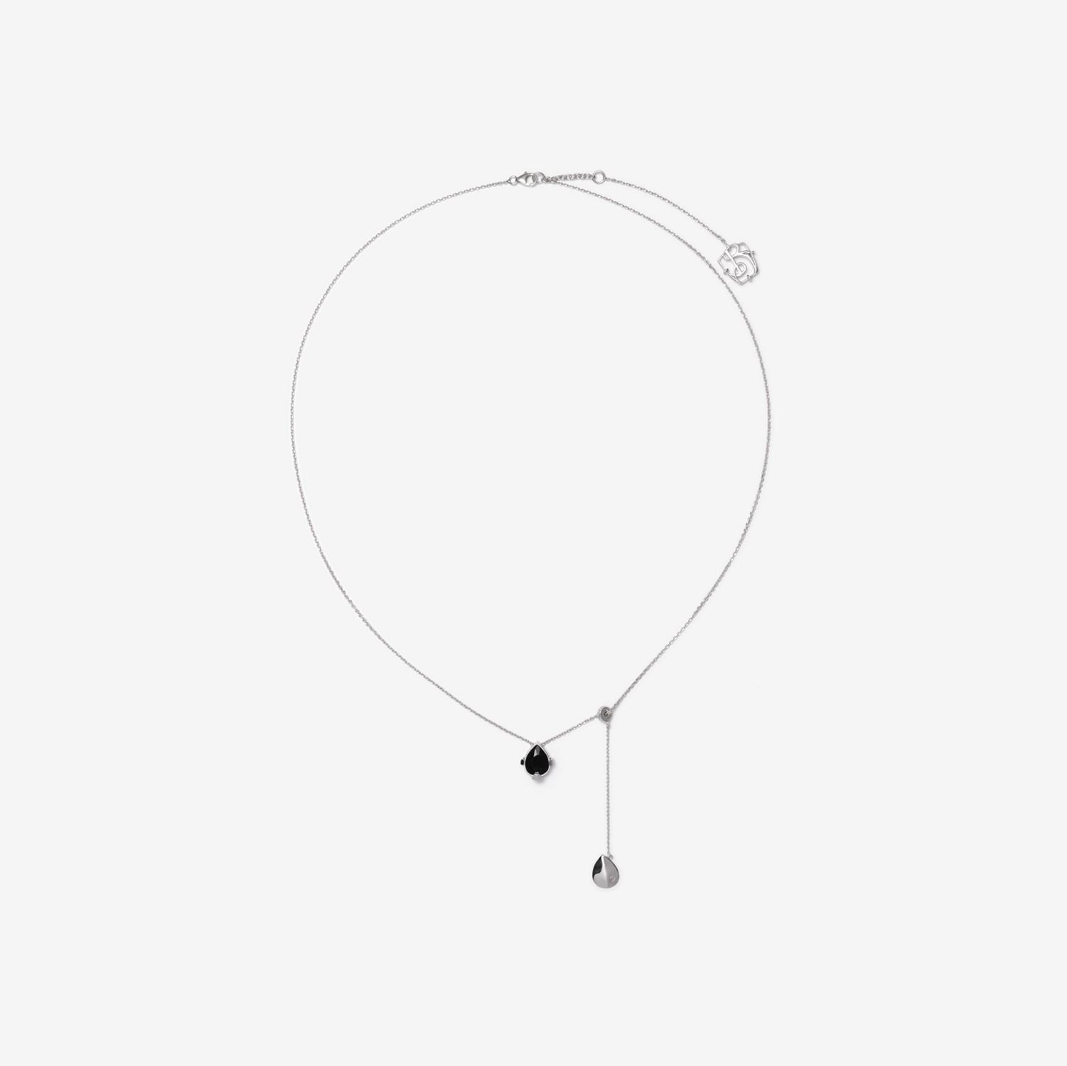 Onyx Shield Pendant Necklace by BURBERRY