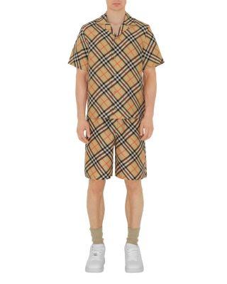 Oversized Check Silk Shirt by BURBERRY