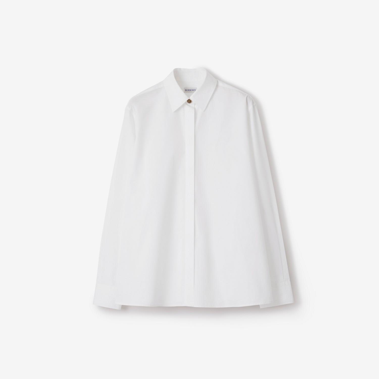 Oversized Cotton Poplin Shirt by BURBERRY