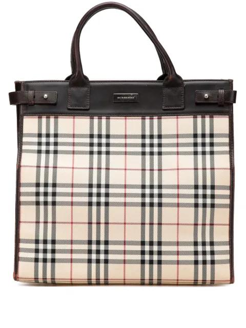 2000-2017 House Check Canvas tote bag by BURBERRY PRE-OWNED