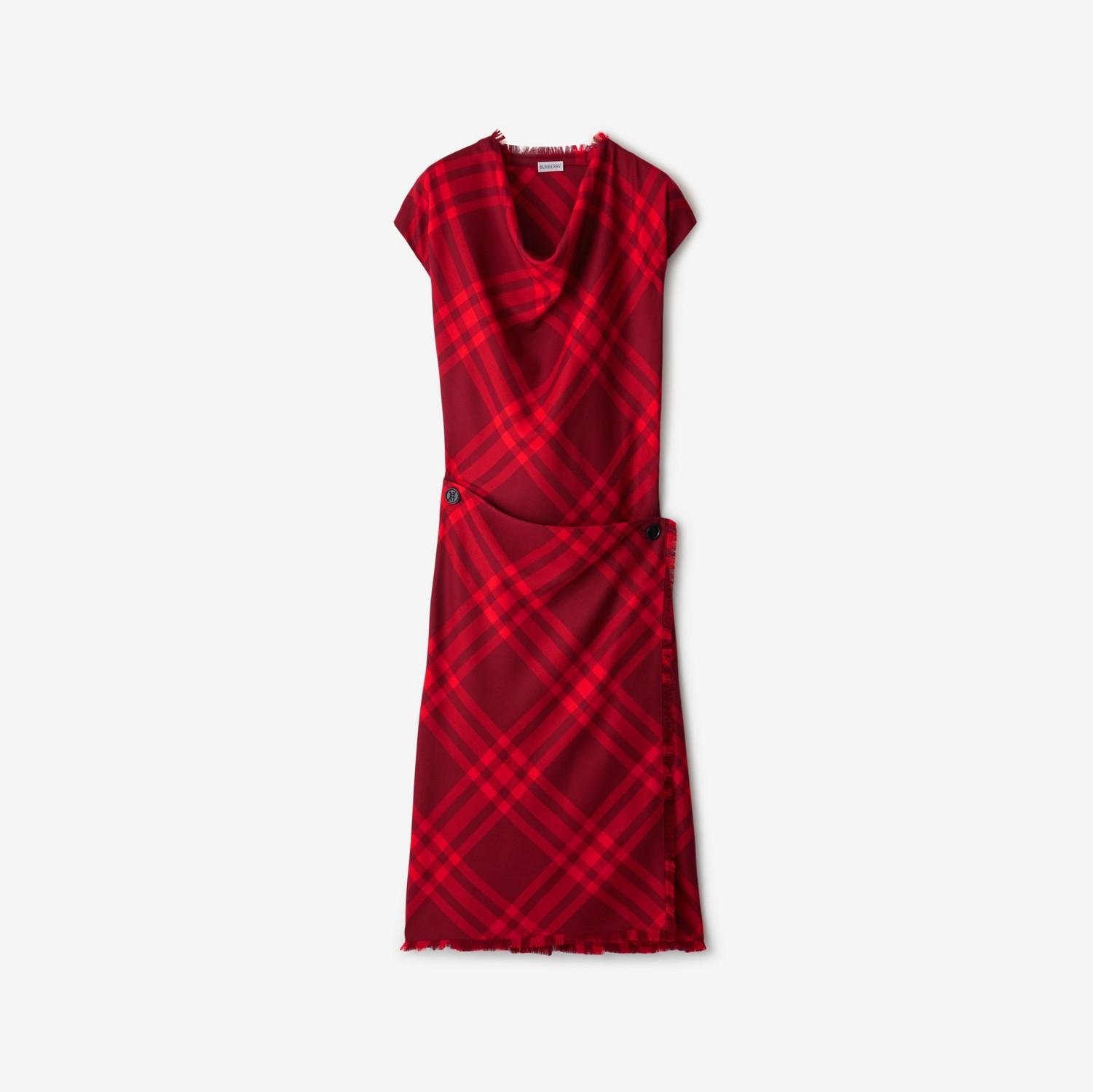 Petite Check Wool Dress by BURBERRY