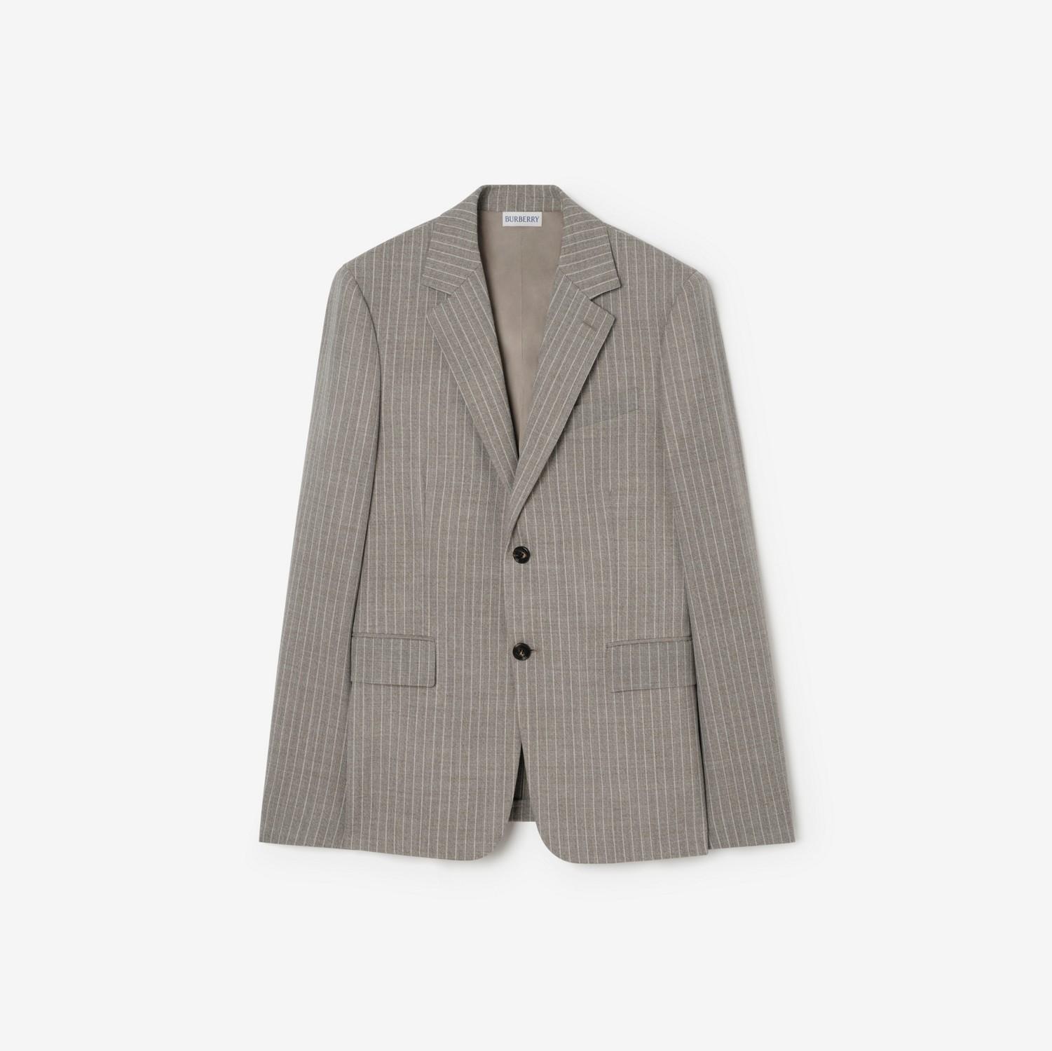Pinstriped Wool Sloane Tailored Jacket by BURBERRY